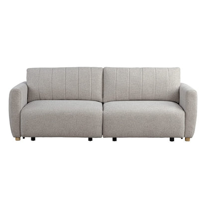 Serta - Galloway Queen Sofa Convertible Pebble Boucle - 113A010PEB view 2