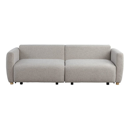 Serta - Galloway Queen Sofa Convertible Pebble Boucle - 113A010PEB view 3