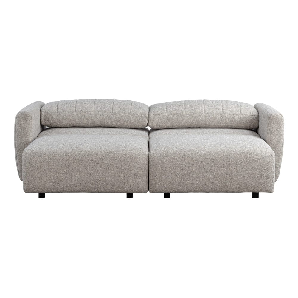 Serta - Galloway Queen Sofa Convertible Pebble Boucle - 113A010PEB view 4