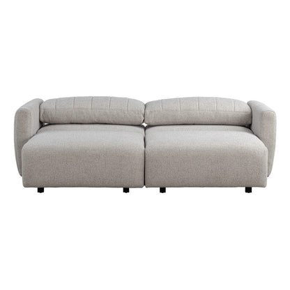 Serta - Galloway Queen Sofa Convertible Pebble Boucle - 113A010PEB view 4