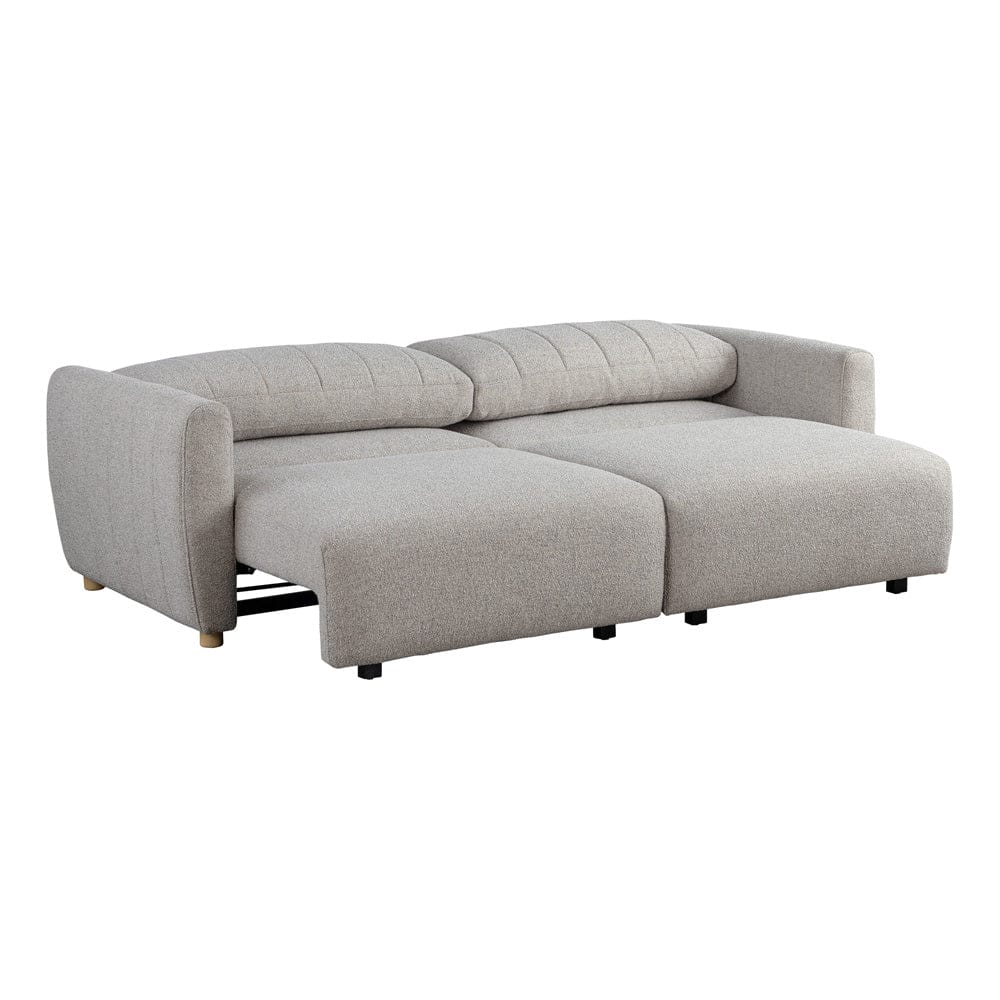 Serta - Galloway Queen Sofa Convertible Pebble Boucle - 113A010PEB view 7