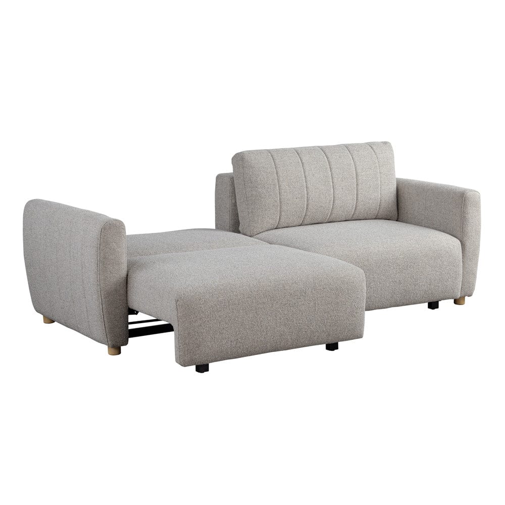 Serta - Galloway Queen Sofa Convertible Pebble Boucle - 113A010PEB view 9
