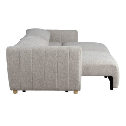 Serta - Galloway Queen Sofa Convertible Pebble Boucle - 113A010PEB view 17