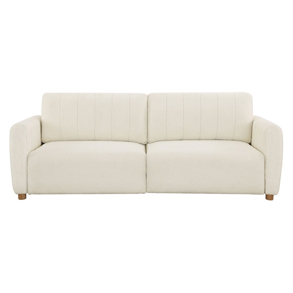 Serta - Galloway Quen Sofa Convertible Ivoty Boucle - 113A010IVO view 2