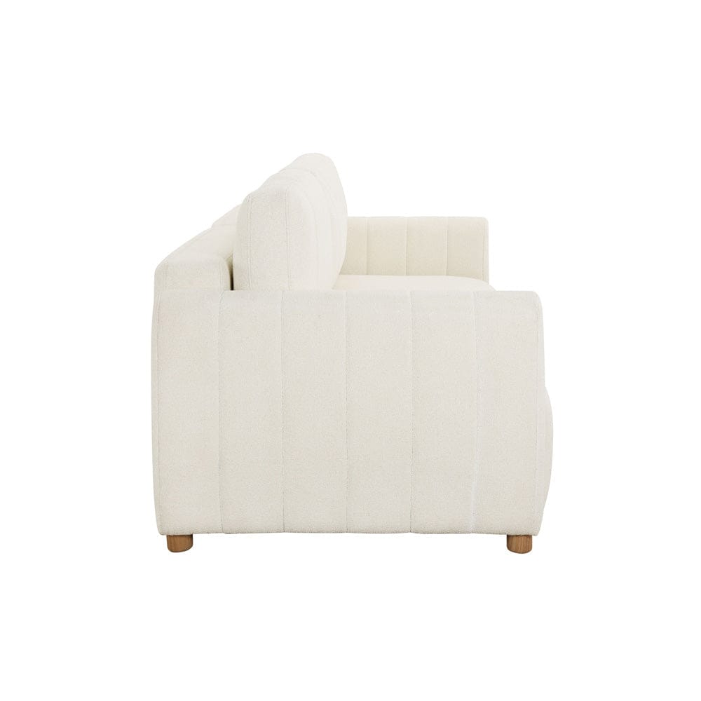 Serta - Galloway Quen Sofa Convertible Ivoty Boucle - 113A010IVO view 6