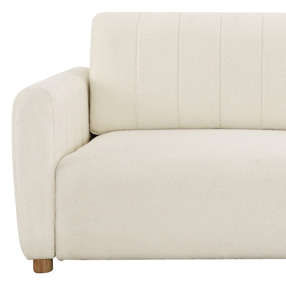 Serta - Galloway Quen Sofa Convertible Ivoty Boucle - 113A010IVO view 10