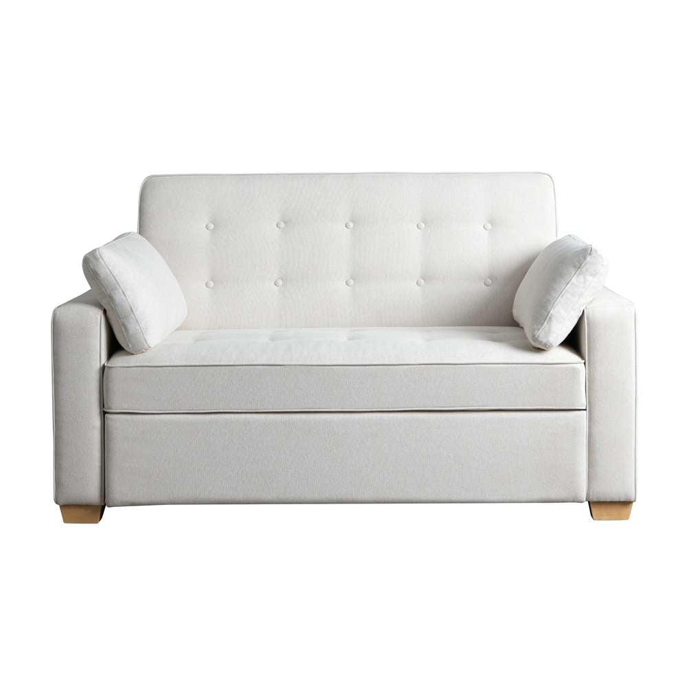 Serta - Gentry Full Convertible Loveseat, Oyster - SA-AGS-FS2-OYS view 1