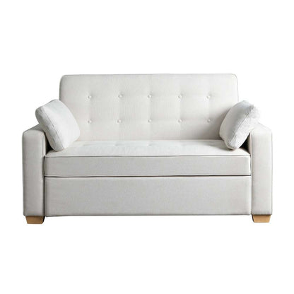 Serta - Gentry Full Convertible Loveseat, Oyster - SA-AGS-FS2-OYS view 1