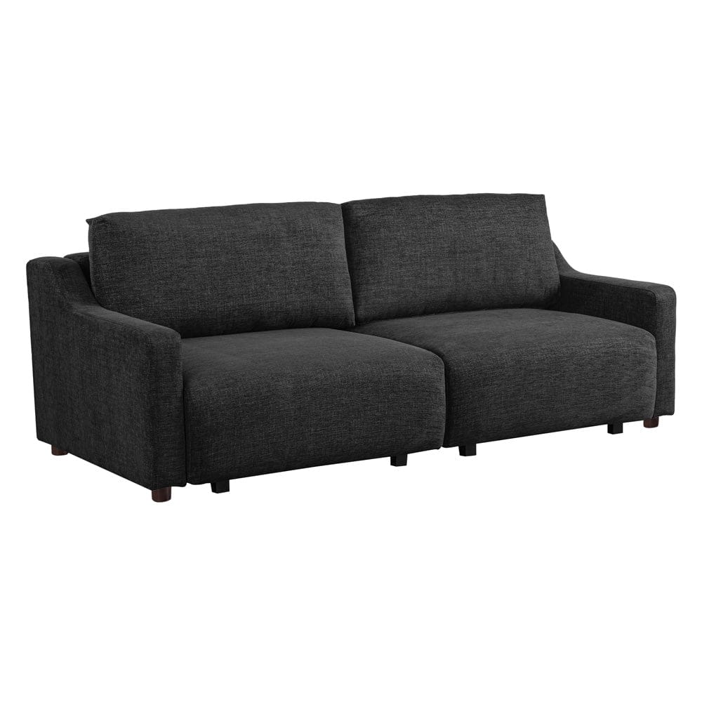 Serta - Glenmont Queen Sofa Convertible Black - 113A009BLK view 1
