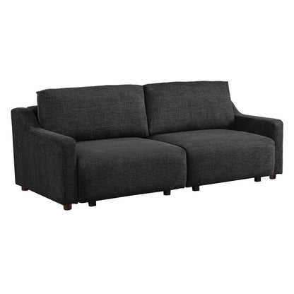 Serta - Glenmont Queen Sofa Convertible Black - 113A009BLK view 1