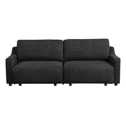 Serta - Glenmont Queen Sofa Convertible Black - 113A009BLK view 2