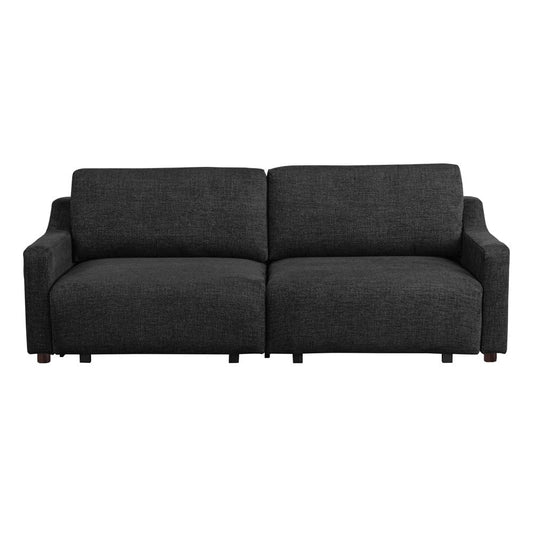 Serta - Glenmont Queen Sofa Convertible Black - 113A009BLK view 2