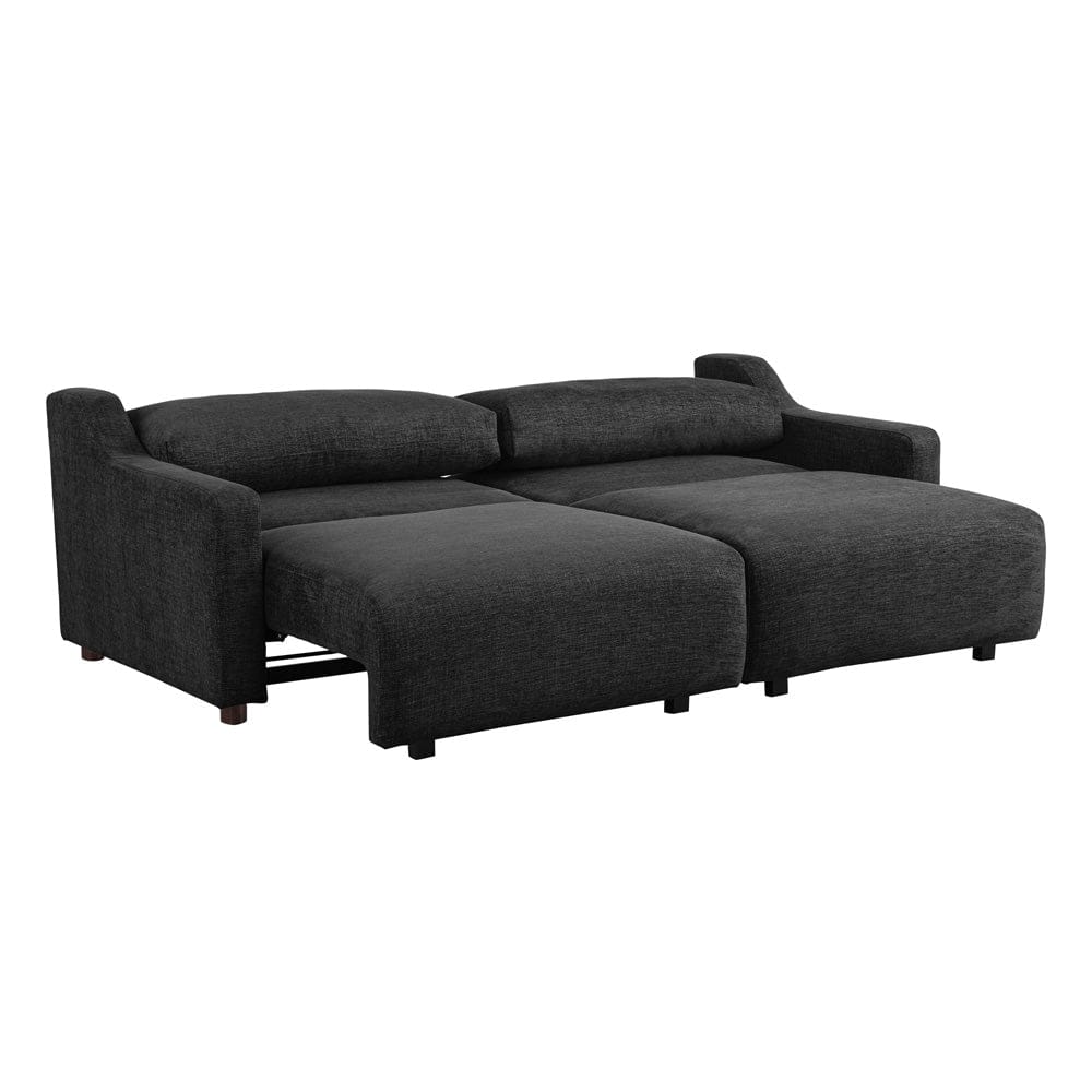 Serta - Glenmont Queen Sofa Convertible Black - 113A009BLK view 7