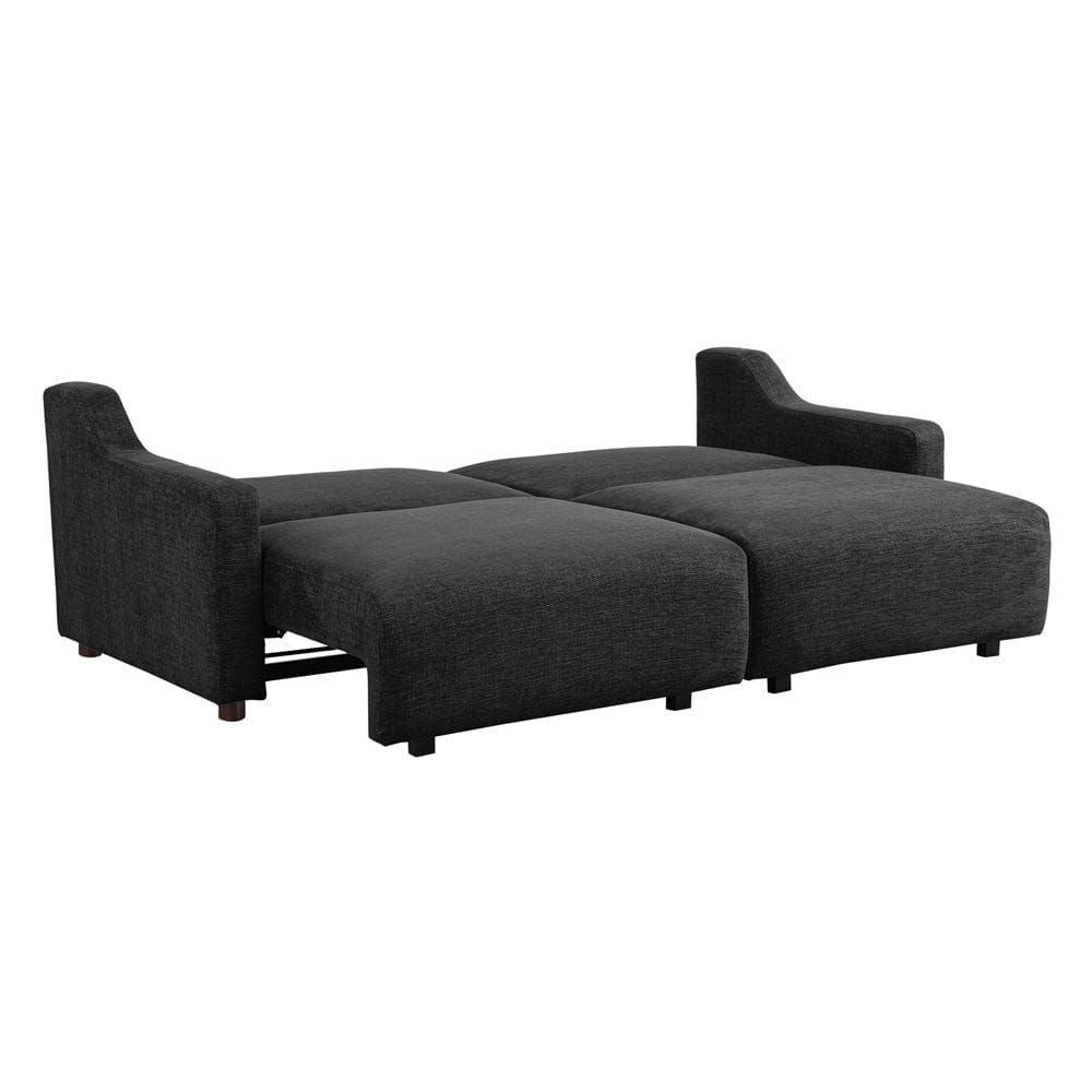Serta - Glenmont Queen Sofa Convertible Black - 113A009BLK view 8