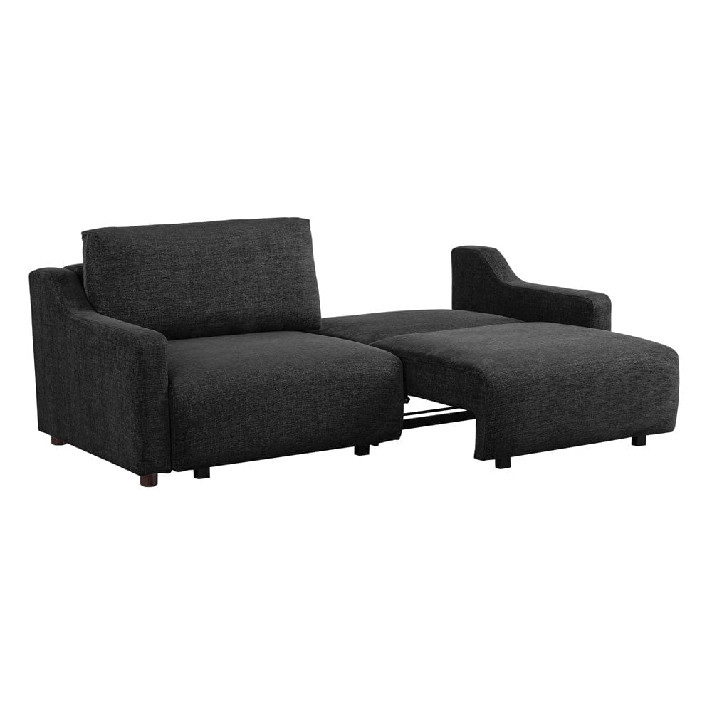 Serta - Glenmont Queen Sofa Convertible Black - 113A009BLK view 9