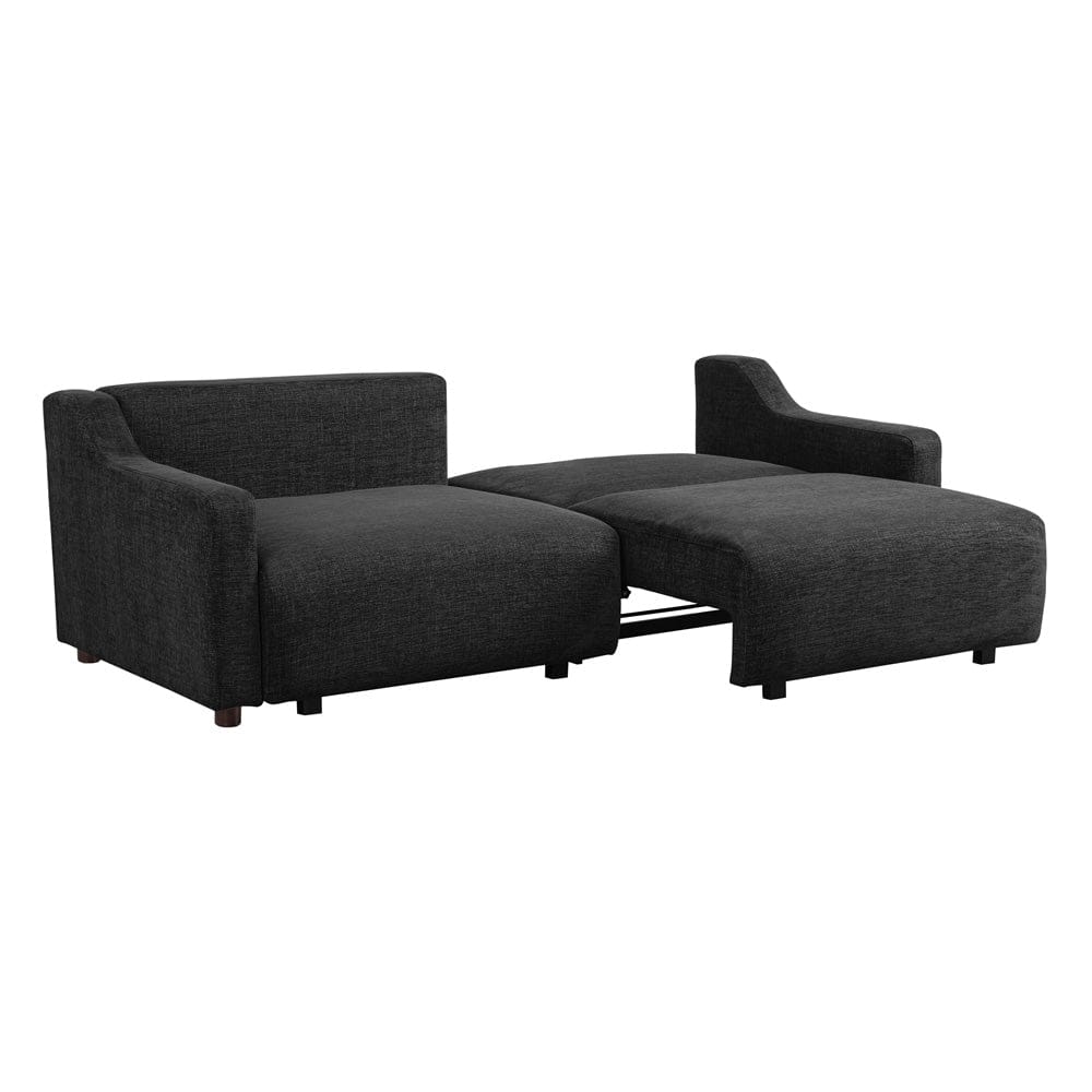 Serta - Glenmont Queen Sofa Convertible Black - 113A009BLK view 11
