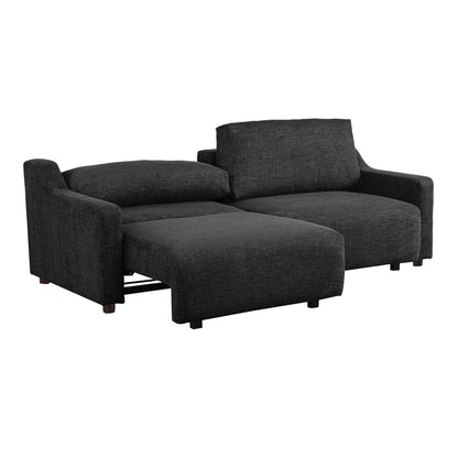 Serta - Glenmont Queen Sofa Convertible Black - 113A009BLK view 13