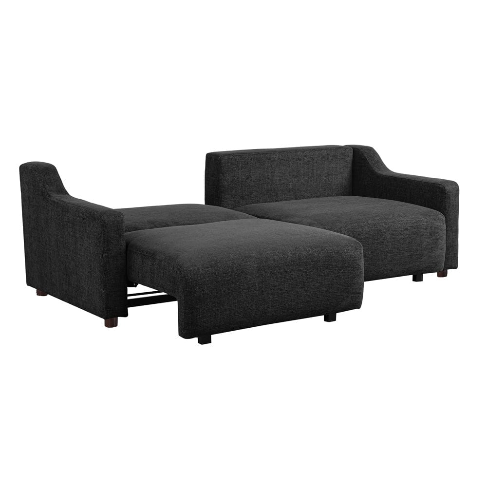 Serta - Glenmont Queen Sofa Convertible Black - 113A009BLK view 14