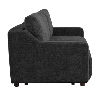 Serta - Glenmont Queen Sofa Convertible Black - 113A009BLK view 15