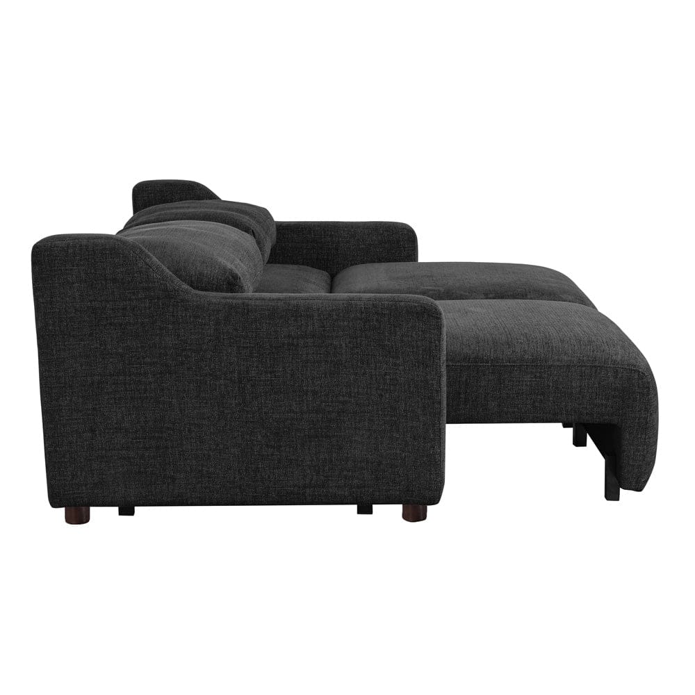 Serta - Glenmont Queen Sofa Convertible Black - 113A009BLK view 17