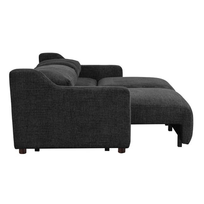Serta - Glenmont Queen Sofa Convertible Black - 113A009BLK view 17