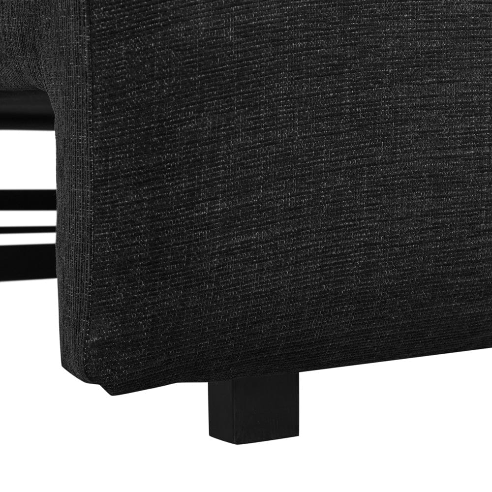 Serta - Glenmont Queen Sofa Convertible Black - 113A009BLK view 28