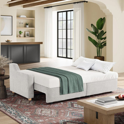 Serta - Glenmont Queen Sofa Convertible Cream - 113A009CRM view 8