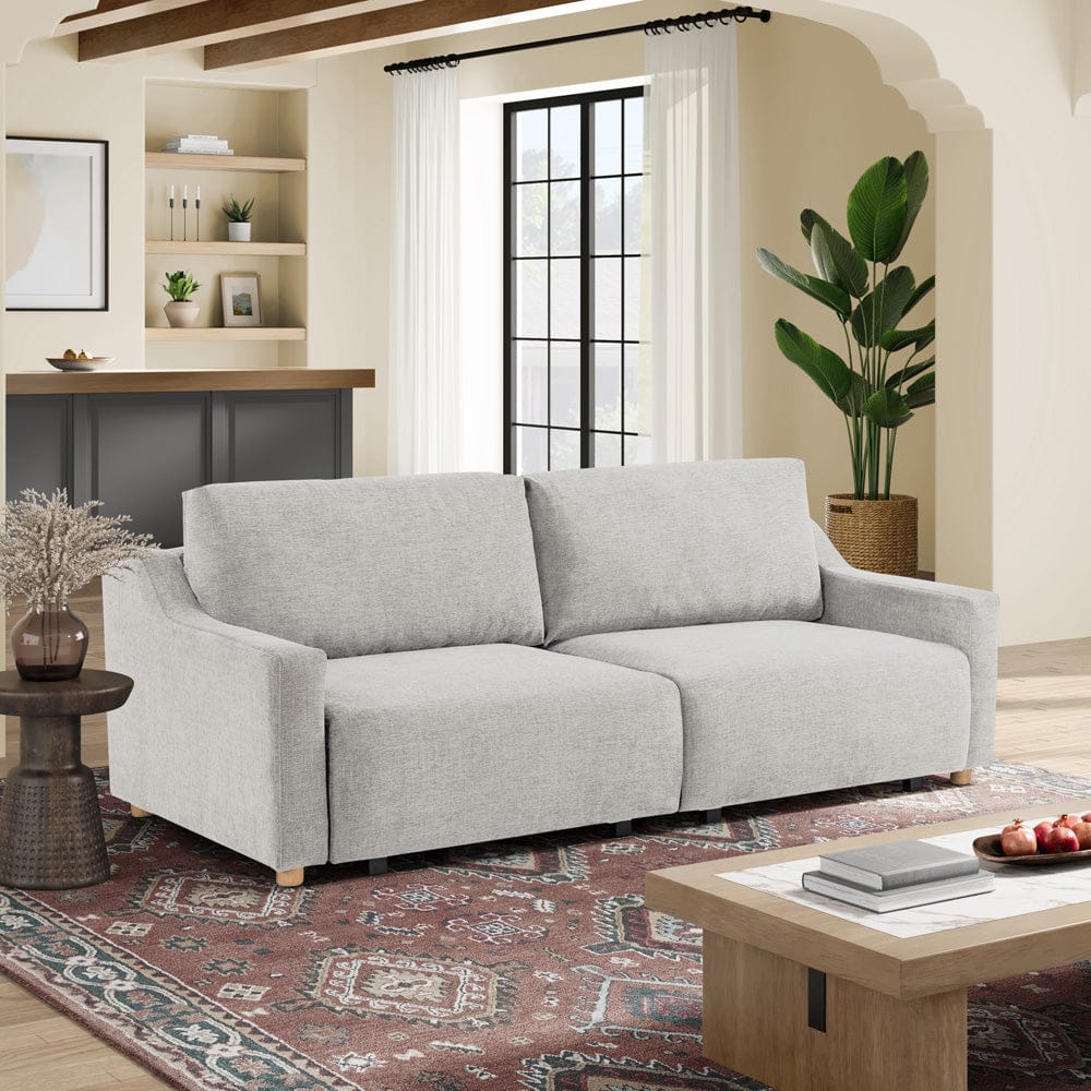 Serta - Glenmont Queen Sofa Convertible Cream - 113A009CRM view 16