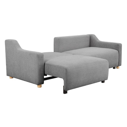 Serta - Glenmont Queen Sofa Convertible Grey - 113A009GRY view 3