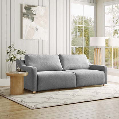 Serta - Glenmont Queen Sofa Convertible Grey - 113A009GRY view 11