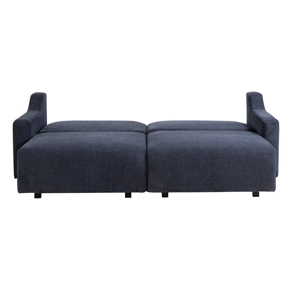 Serta - Glenmont Queen Sofa Convertible Navy Blue - 113A009NVY view 4