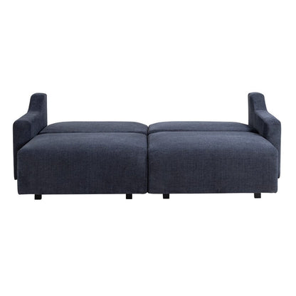 Serta - Glenmont Queen Sofa Convertible Navy Blue - 113A009NVY view 4
