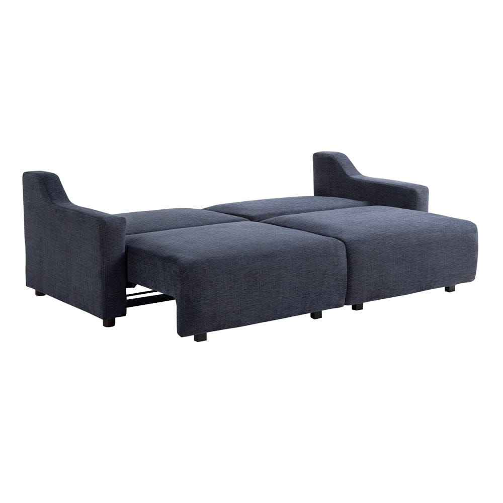 Serta - Glenmont Queen Sofa Convertible Navy Blue - 113A009NVY view 5