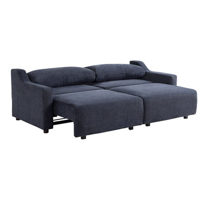 Serta - Glenmont Queen Sofa Convertible Navy Blue - 113A009NVY view 6