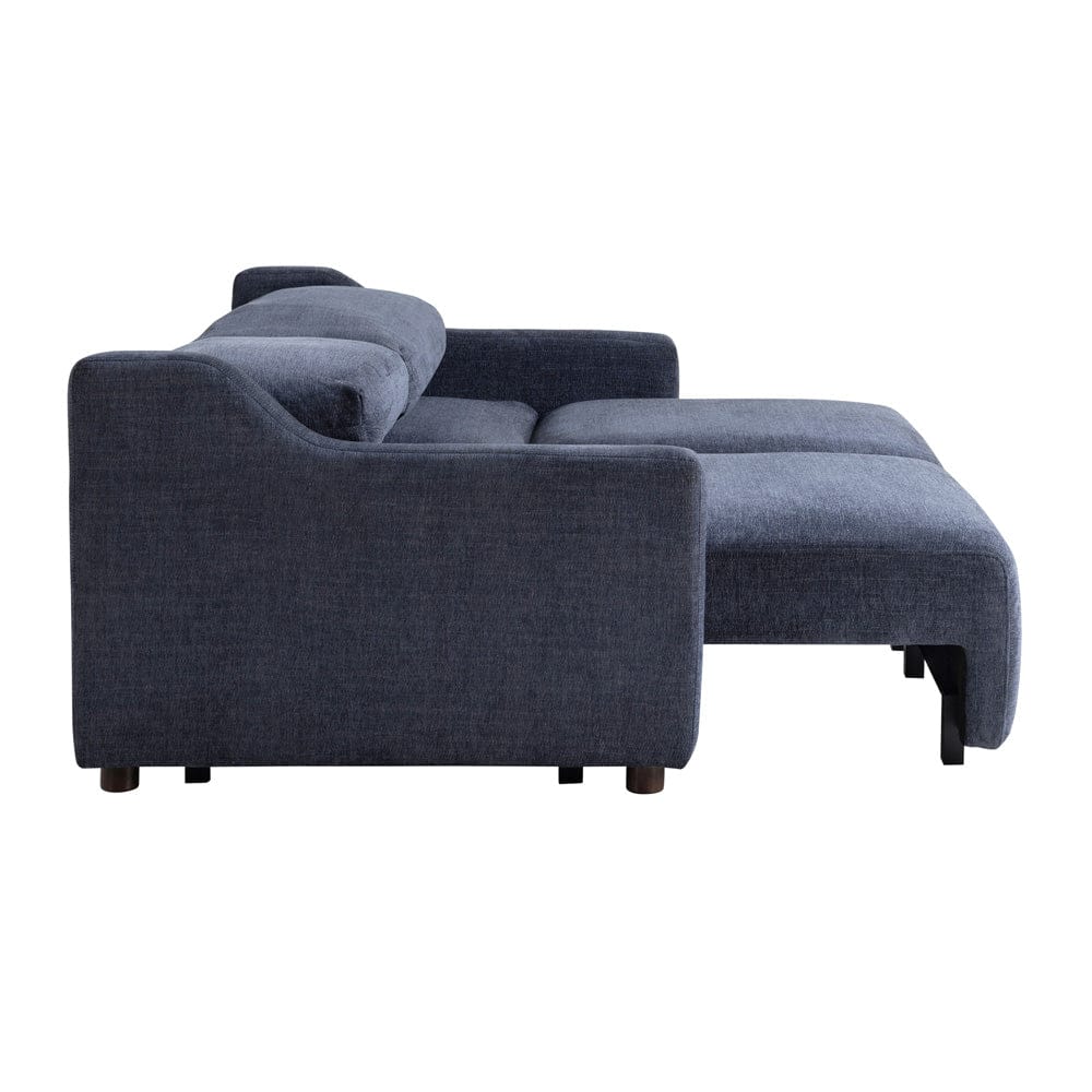 Serta - Glenmont Queen Sofa Convertible Navy Blue - 113A009NVY view 12
