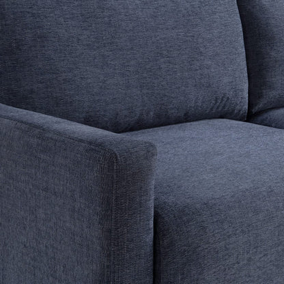 Serta - Glenmont Queen Sofa Convertible Navy Blue - 113A009NVY view 15