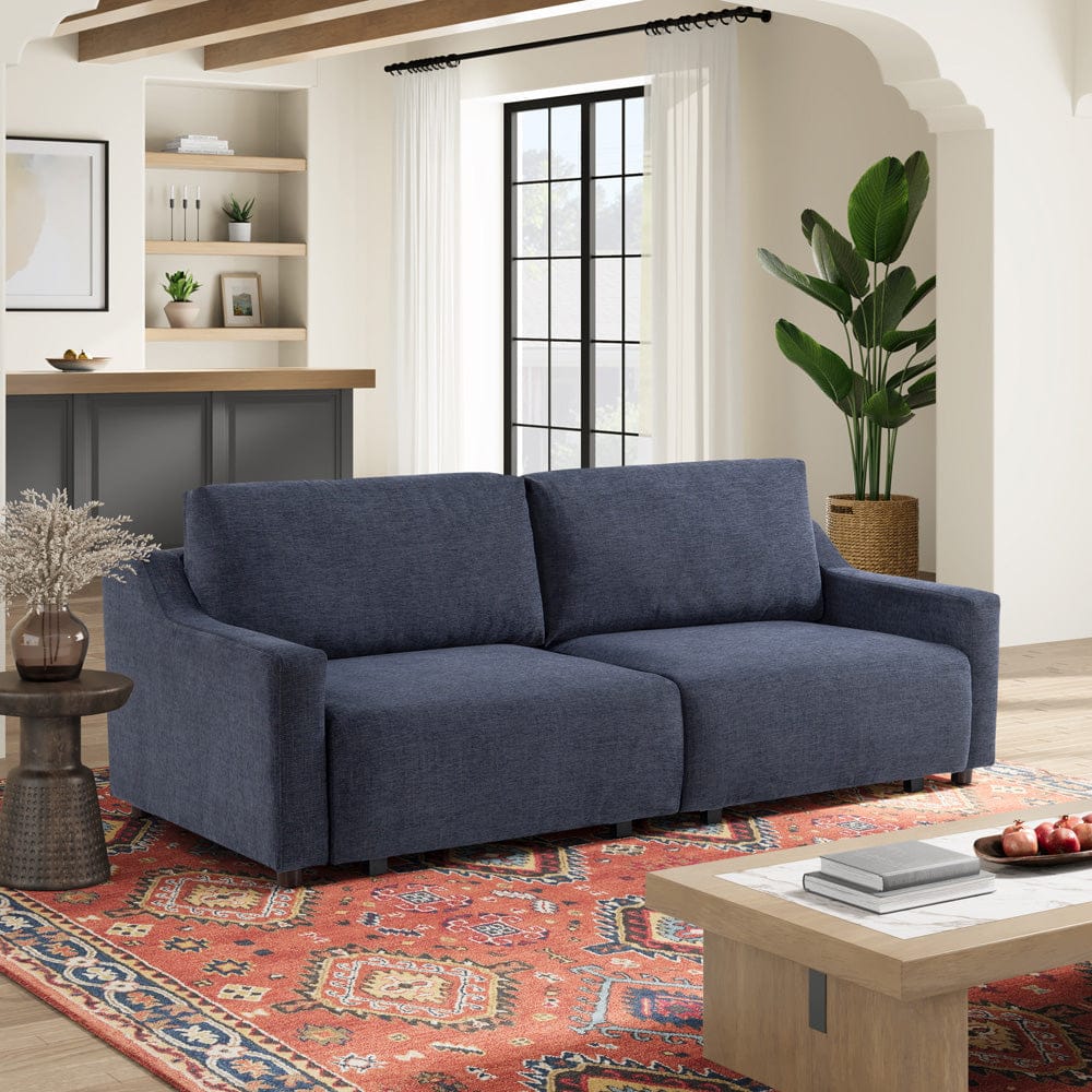 Serta - Glenmont Queen Sofa Convertible Navy Blue - 113A009NVY view 21