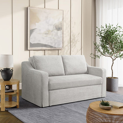 Serta - Haddington Full Loveseat Sleeper Linen - 112A012LIN view 9