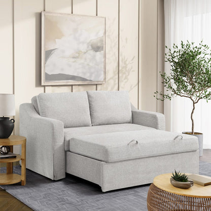 Serta - Haddington Full Loveseat Sleeper Linen - 112A012LIN view 10