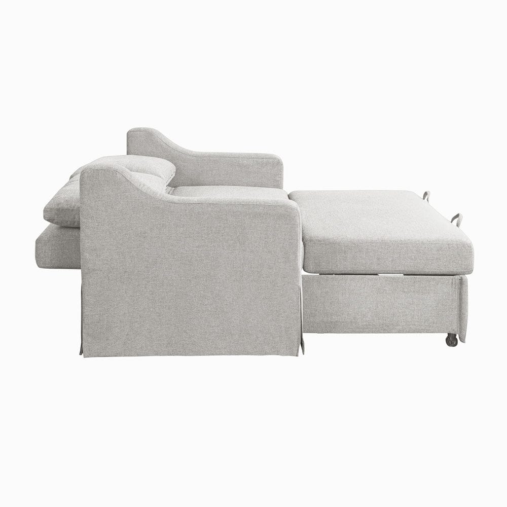 Serta - Haddington Full Loveseat Sleeper Linen - 112A012LIN view 12