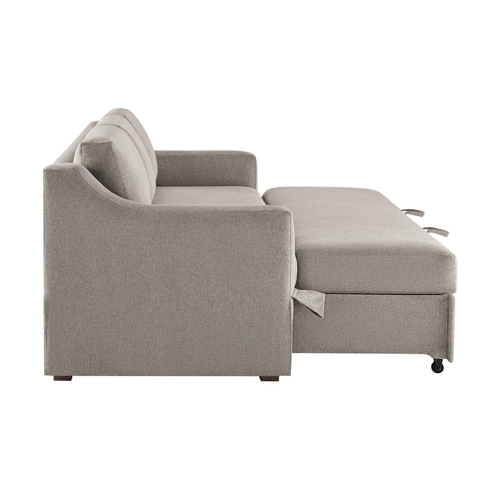 Serta - Haddington Sofa Convertible Flax - 113A012FLX view 6