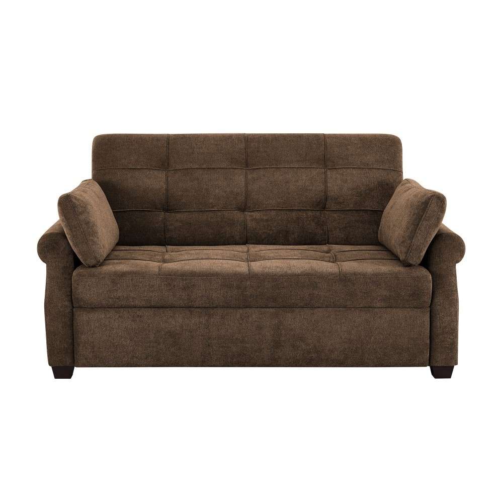 Serta - Hailey Convertible Sofa, Queen Size, Brown - SA-HPTSA3TM3008 view 1