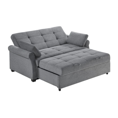 Serta - Hampton Queen Casual Convertible Charcoal - SA-HPTSA3TM3011 view 4