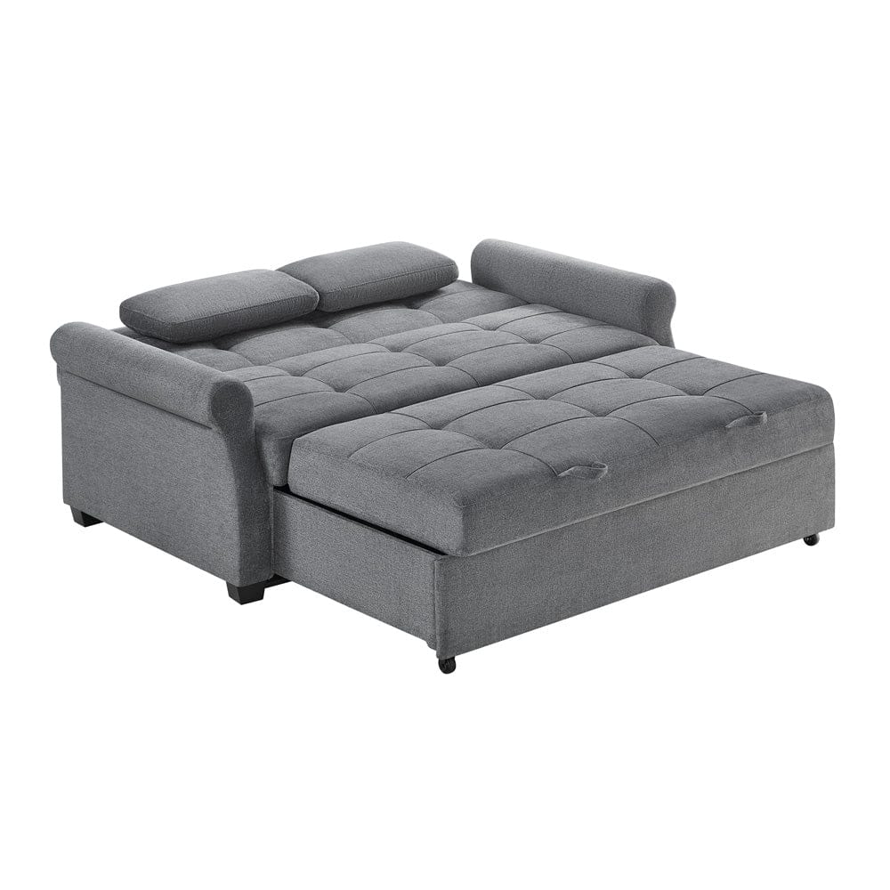 Serta - Hampton Queen Casual Convertible Charcoal - SA-HPTSA3TM3011 view 5