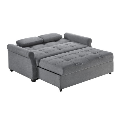 Serta - Hampton Queen Casual Convertible Charcoal - SA-HPTSA3TM3011 view 5