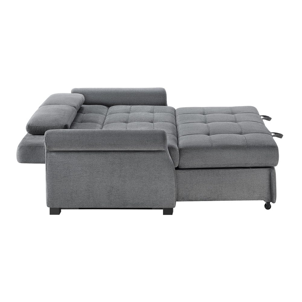 Serta - Hampton Queen Casual Convertible Charcoal - SA-HPTSA3TM3011 view 7