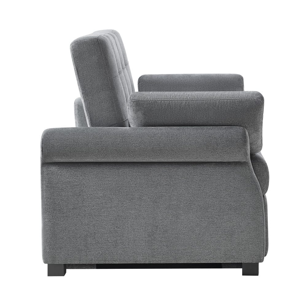 Serta - Hampton Queen Casual Convertible Charcoal - SA-HPTSA3TM3011 view 8