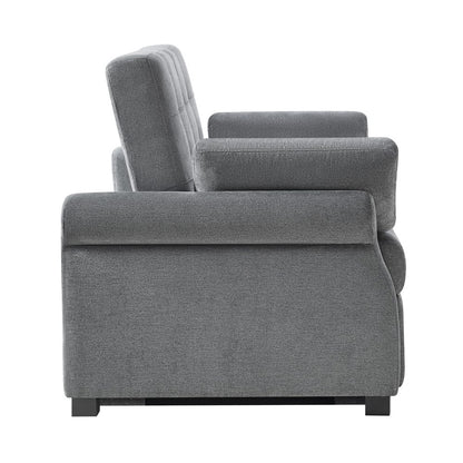 Serta - Hampton Queen Casual Convertible Charcoal - SA-HPTSA3TM3011 view 8