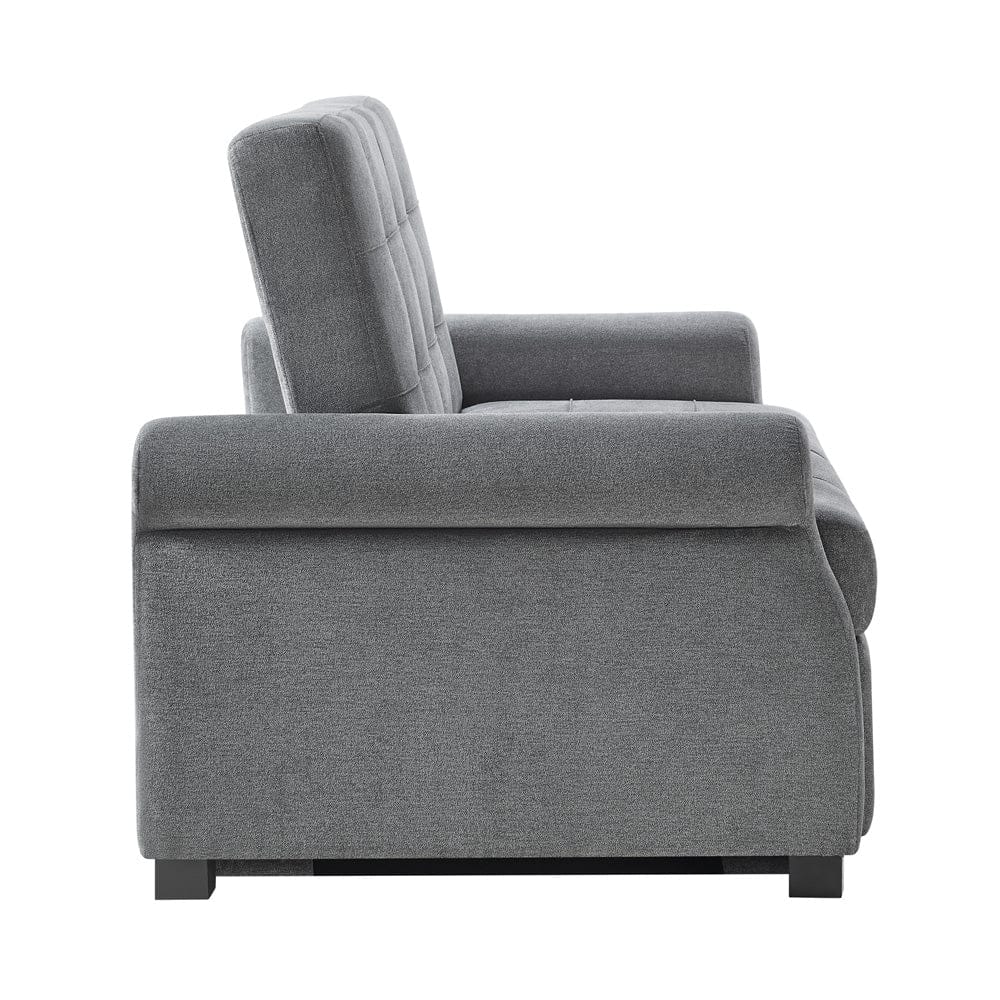 Serta - Hampton Queen Casual Convertible Charcoal - SA-HPTSA3TM3011 view 9