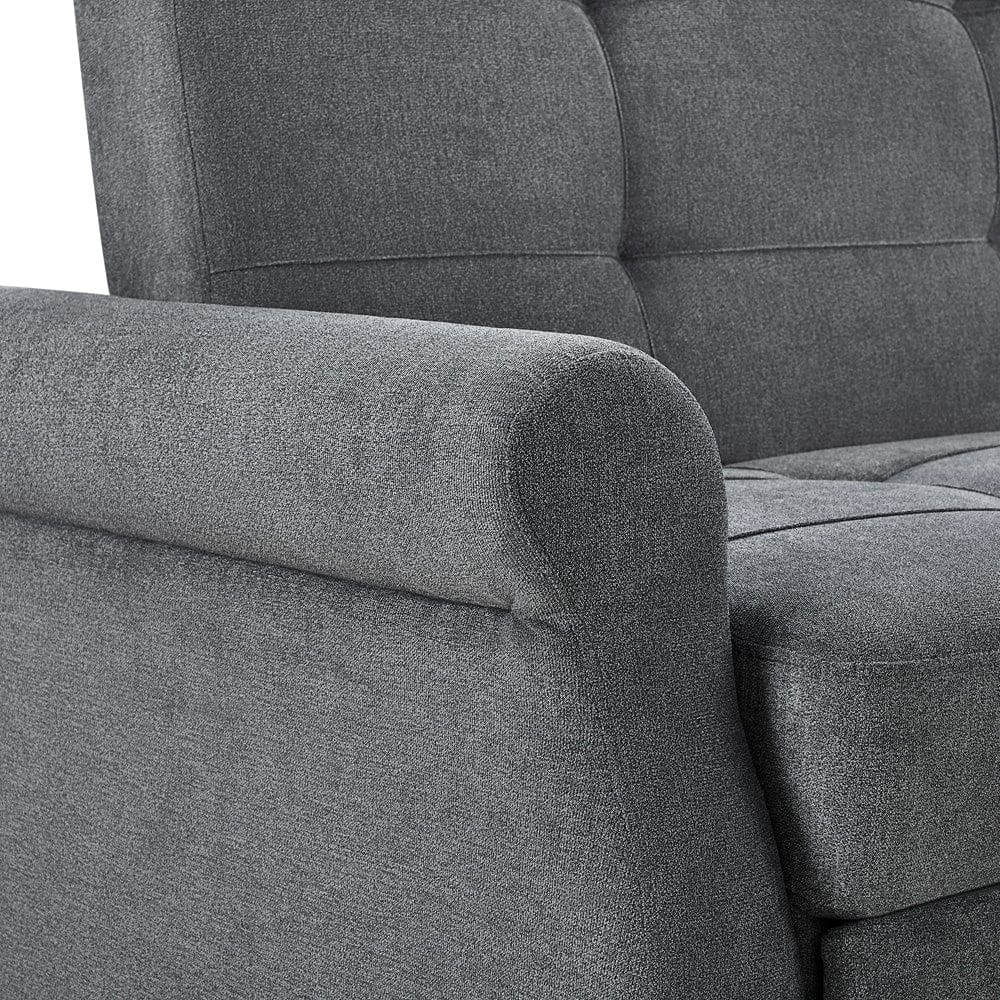 Serta - Hampton Queen Casual Convertible Charcoal - SA-HPTSA3TM3011 view 13